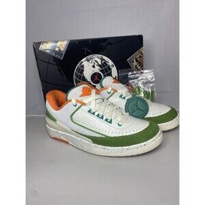 Nike Titan Air Jordan 2 Retro Low SP safety Orange-Green Women’s  7 Original Box
